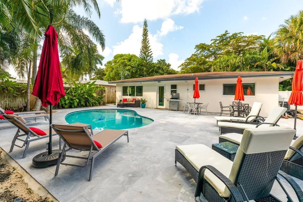 Private Oasis With Pool Near Beaches, Dining & Las Olas Форт Лодърдейл Екстериор снимка